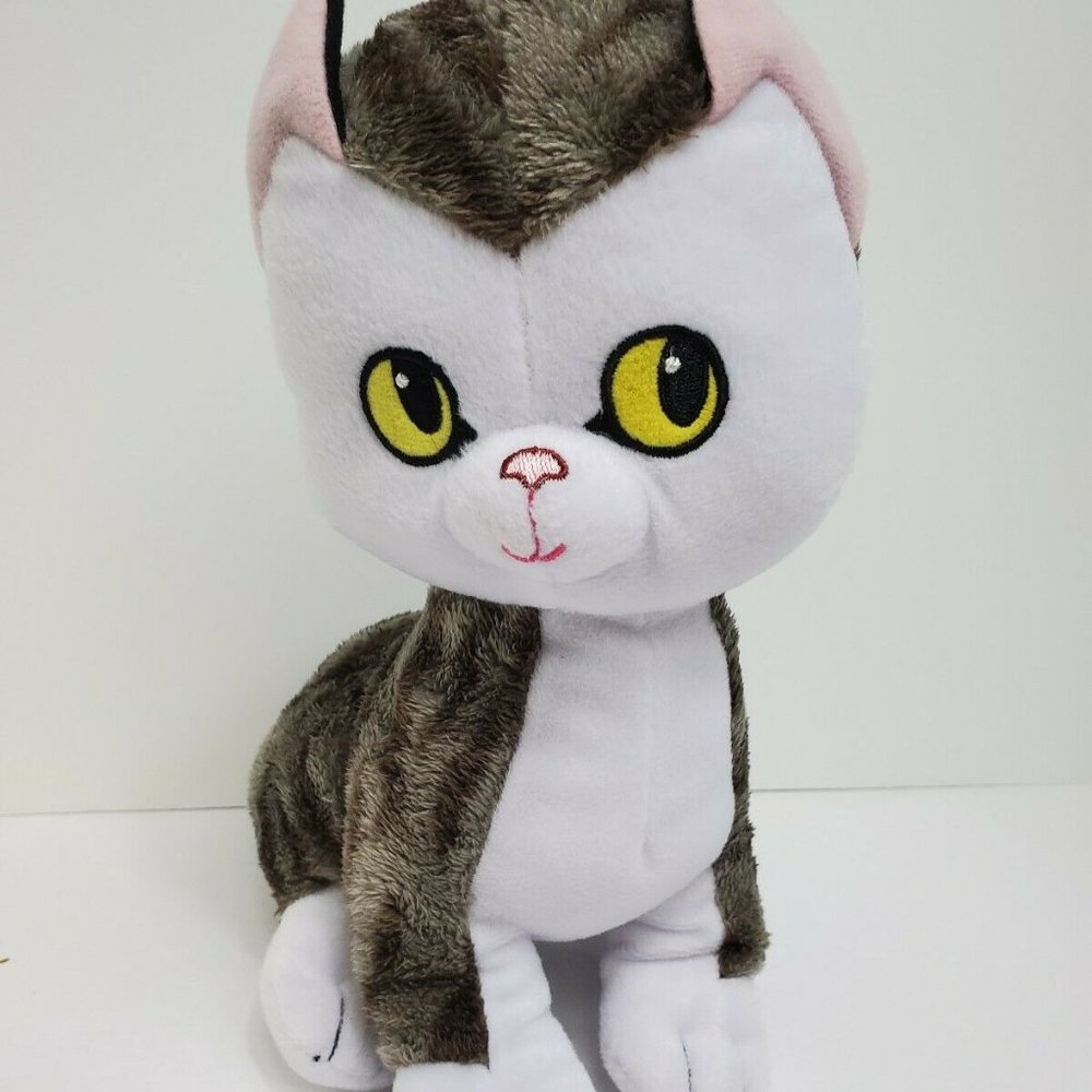 Kohls Cares Shy Little Kitten Plush Gray White